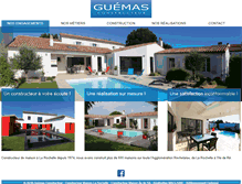 Tablet Screenshot of guemas-constructeur.fr